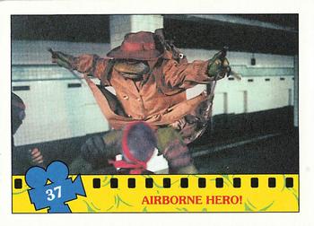 1990 Topps Teenage Mutant Ninja Turtles: The Movie #37 Airborne Hero! Front