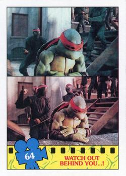 1990 Topps Teenage Mutant Ninja Turtles: The Movie #64 Watch Out Behind You...! Front