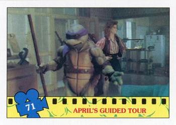 1990 Topps Teenage Mutant Ninja Turtles: The Movie #71 April's Guided Tour Front