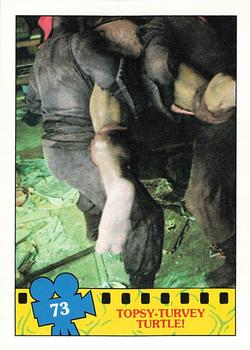 1990 Topps Teenage Mutant Ninja Turtles: The Movie #73 Topsy-Turvey Turtle! Front
