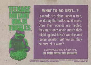 1990 Topps Teenage Mutant Ninja Turtles: The Movie #94 What to Do Next ...? Back