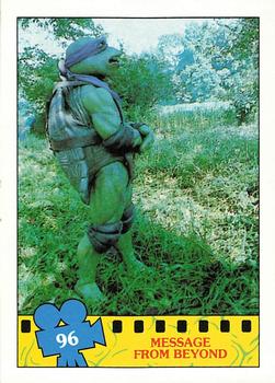 1990 Topps Teenage Mutant Ninja Turtles: The Movie #96 Message from Beyond Front