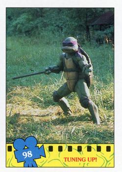 1990 Topps Teenage Mutant Ninja Turtles: The Movie #98 Tuning Up! Front