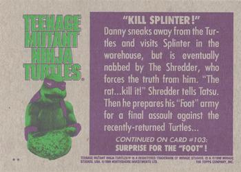 1990 Topps Teenage Mutant Ninja Turtles: The Movie #102 