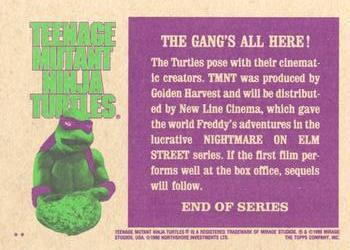 1990 Topps Teenage Mutant Ninja Turtles: The Movie #132 The Gang's All Here! Back