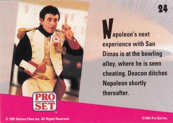 1991 Pro Set Bill & Ted's Most Atypical Movie Cards #24 Napoleon's next experience with San Dimas Back