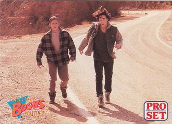 1991 Pro Set Bill & Ted's Most Atypical Movie Cards #62 Totally dead Bill and Ted run toward town Front