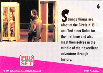 1991 Pro Set Bill & Ted's Most Atypical Movie Cards #6 Strange things are afoot at the Circle K Back
