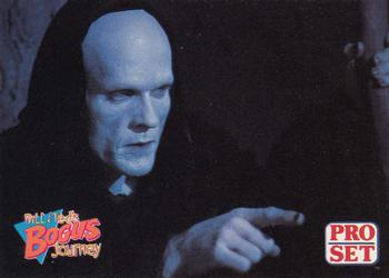 1991 Pro Set Bill & Ted's Most Atypical Movie Cards #71 The Grim Reaper instructs Bill and Ted to choose their game Front