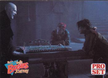 1991 Pro Set Bill & Ted's Most Atypical Movie Cards #73 The Grim Reaper totally gives up in electric football Front