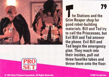 1991 Pro Set Bill & Ted's Most Atypical Movie Cards #79 The Stations and the Grim Reaper shop for Back