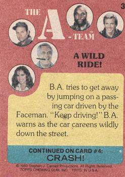 1983 Topps The A-Team #3 A Wild Ride! Back