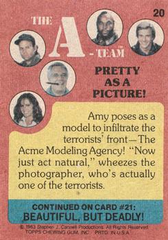 1983 Topps The A-Team #20 Pretty as a Picture! Back