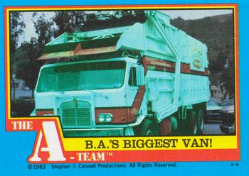 1983 Topps The A-Team #32 B.A.'s Biggest Van! Front