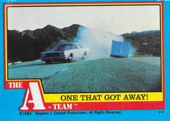 1983 Topps The A-Team #38 One That Got Away! Front
