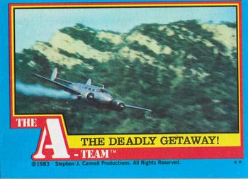 1983 Topps The A-Team #39 The Deadly Getaway! Front