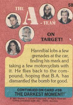 1983 Topps The A-Team #58 On Target! Back