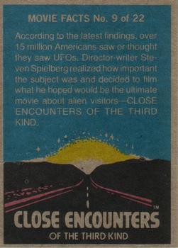 1978 Topps Close Encounters of the Third Kind #16 Jillian senses the approach of a UFO! Back