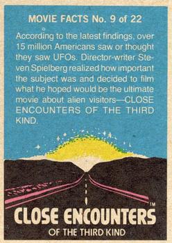 1978 Topps Close Encounters of the Third Kind #16 Jillian senses the approach of a UFO! Back