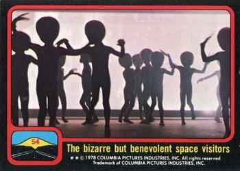 1978 Topps Close Encounters of the Third Kind #54 The bizarre but benevolent space visitors Front