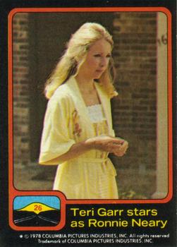 1978 Topps Close Encounters of the Third Kind #26 Teri Garr stars as Ronnie Neary Front
