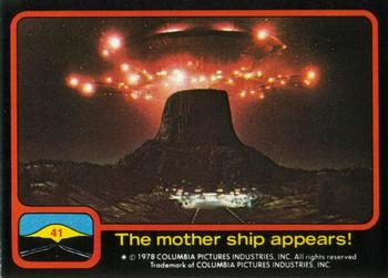 1978 Topps Close Encounters of the Third Kind #41 The mother ship appears! Front