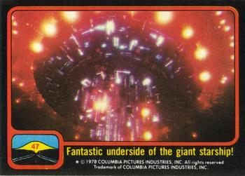 1978 Topps Close Encounters of the Third Kind #47 Fantastic underside of the giant starship! Front