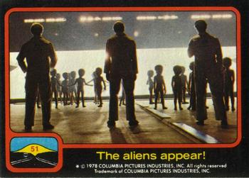 1978 Topps Close Encounters of the Third Kind #51 The aliens appear! Front
