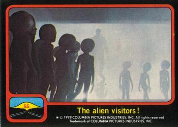 1978 Topps Close Encounters of the Third Kind #55 The alien visitors! Front