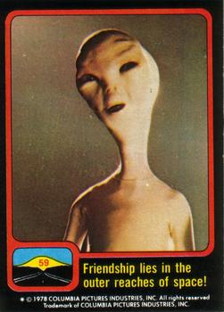 1978 Topps Close Encounters of the Third Kind #59 Friendship lies in the outer reaches of space! Front