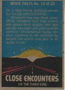 1978 Topps Close Encounters of the Third Kind #61 The Landing--a moment of triumph and beauty Back