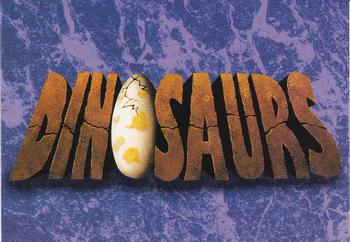 1992 Pro Set Dinosaurs #1 Dinosaurs Front