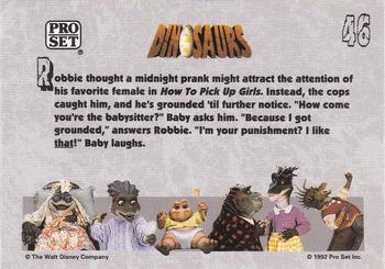1992 Pro Set Dinosaurs #46 How To Pick Up Girls Back