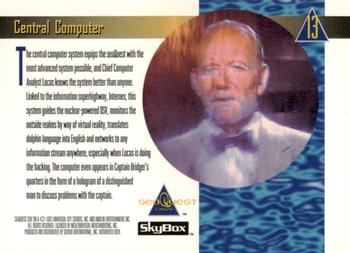 1993 SkyBox SeaQuest DSV #13 Central Computer Back