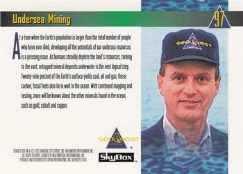 1993 SkyBox SeaQuest DSV #97 Undersea Mining Back