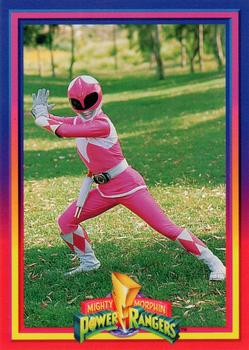 1994 Collect-A-Card Mighty Morphin Power Rangers (Hobby) #36 The Pink Ranger Front