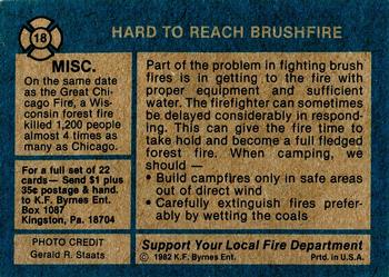 1982 K.F. Byrnes Fire Department #18 Hard to Reach Brushfire Back