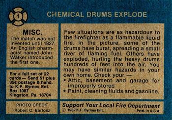 1982 K.F. Byrnes Fire Department #1 Chemical Drums Explode Back