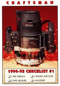1994-95 Craftsman #27 Checklist #1 Front