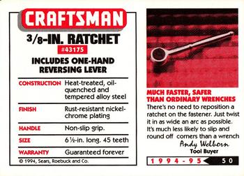 1994-95 Craftsman #50 Reversible Ratchet Back