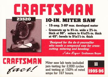 1995-96 Craftsman #11 Compound Miter Saw Back