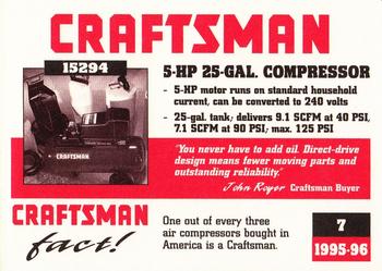 1995-96 Craftsman #7 Oil-Free Air Compressor Back
