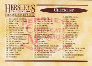 1995 Dart 100 Years of Hershey's #100 Checklist Front