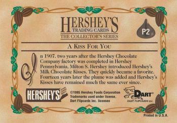 1995 Dart 100 Years of Hershey's #P2 A Kiss For You Back