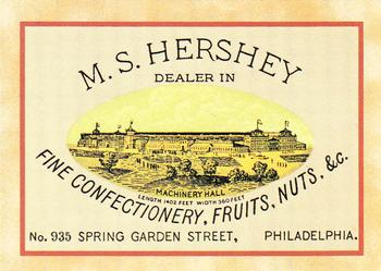 1995 Dart 100 Years of Hershey's #3 Trade Card, ca 1876 Front