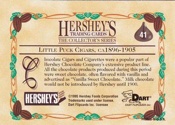 1995 Dart 100 Years of Hershey's #41 Little Puck Cigars, ca 1896-1905 Back