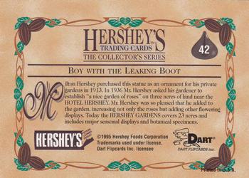 1995 Dart 100 Years of Hershey's #42 Boy with the Leaking Boot Back