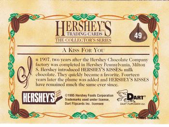 1995 Dart 100 Years of Hershey's #49 A Kiss For You Back