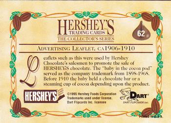 1995 Dart 100 Years of Hershey's #62 Advertising Leaflet, ca 1906-1910 Back