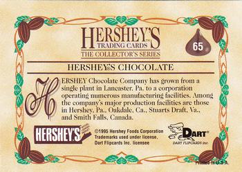 1995 Dart 100 Years of Hershey's #65 Hershey's Chocolate Back